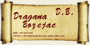 Dragana Bozejac vizit kartica